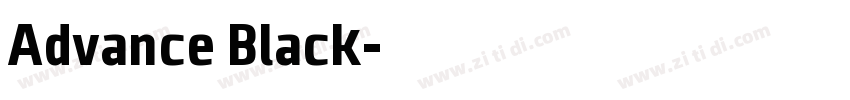 Advance Black字体转换 Advance Black字体转换